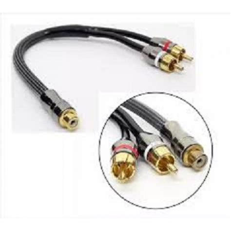 Cabo Coaxial Y Rca Macho Rca F Mea Profissional