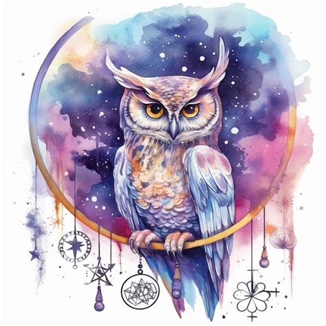 Premium AI Image | Enchanting Mystical Owl