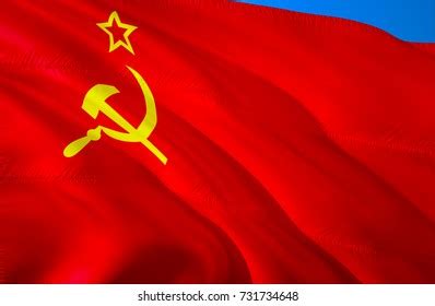 Fluttering Flag Soviet Union On Wind 스톡 일러스트 51399844 Shutterstock