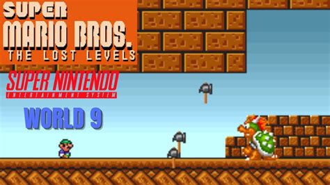 SUPER MARIO BROS - THE LOST LEVELS (SNES) - World 9