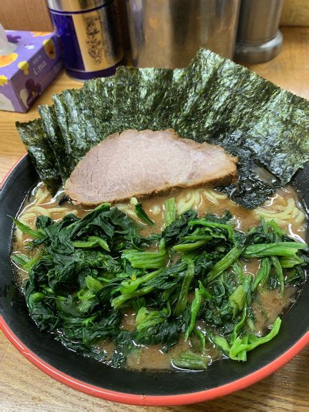 『のりほうれん草ラーメン』麺家 紫極のレビュー ラーメンデータベース