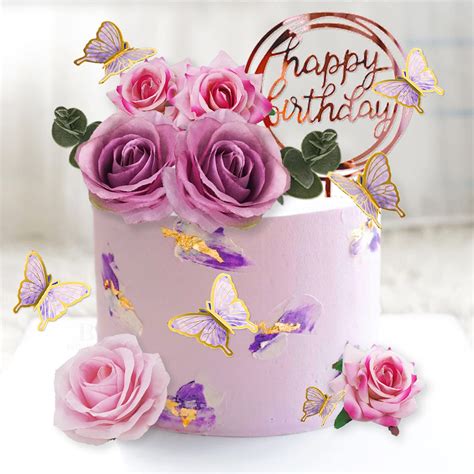 Birthday Cake Images With Flowers