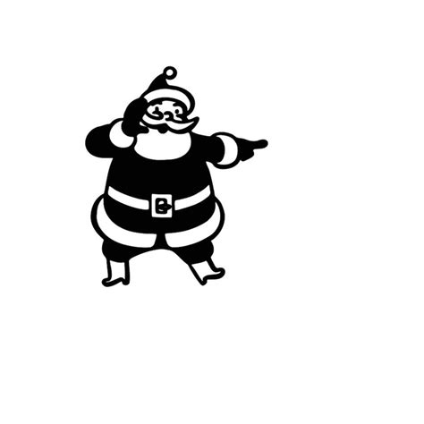 Santa Svg Santa Clause Svg Silhouette Christmas Holiday Svg Inspire