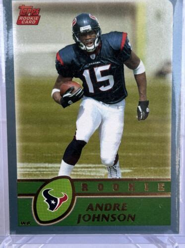 Andre Johnson Houston Texans Topps Rookie Card Rc Hof Ebay