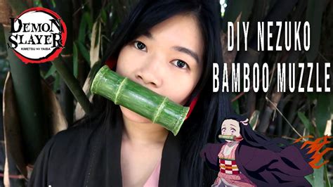 Diy Demon Slayer Nezuko Bamboo Muzzle Youtube