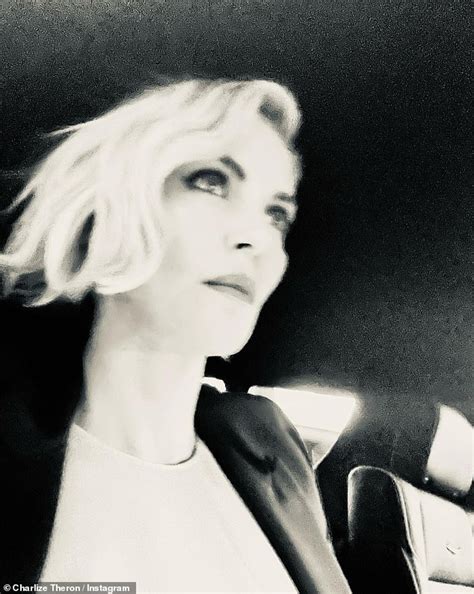 Charlize Theron Shows Off Her Gorgeous Platinum Blonde Locks And Smoldering Looks In Selfies