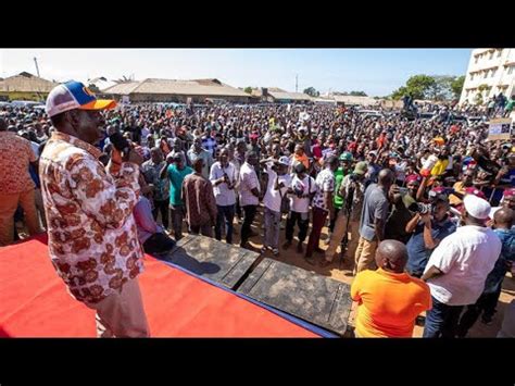 Live Raila Odinga Mega Rally In Nakuru After Announcing Mass Action