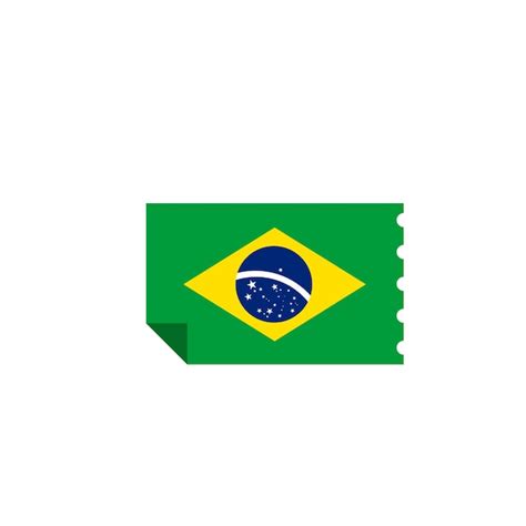 Premium Vector Brazil Flag Icon