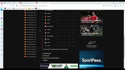 La Liga Live Scores, Fixtures, Results & Tables update - YouTube