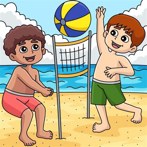 Beach Volleyball Cartoon Images - Infoupdate.org