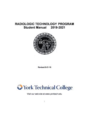 Fillable Online RADIOLOGIC TECHNOLOGY PROGRAM Information Guide Fax