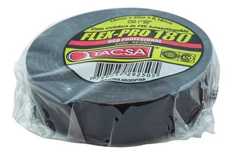 Cinta Aisladora Negra De Pvc M X Mts Pack Unidades Industrias