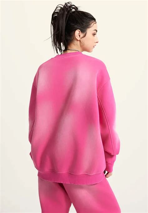 Custom Trendy Pink Oversized Sweatshirt