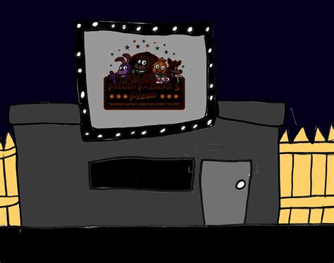 Freddy Fazbear's Pizza (Ouside - Night V2) by KaptainkainKomics on ...