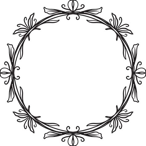 Floral Wreath Monogram Botanical Frame 9852493 Vector Art at Vecteezy