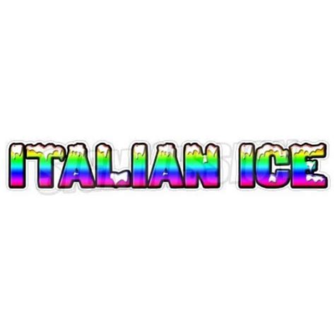 Signmission Italian Ice Concession Decal Cart Trailer Stand Sticker