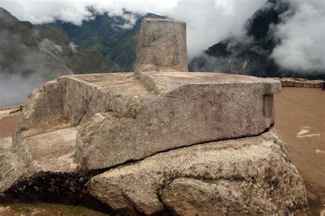 Intihuatana The Hitching Post Of The Sun At Machu Picchu Machu