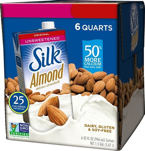 Silk Unsweetened Original Almond Milk Nutrition Facts Blog Dandk