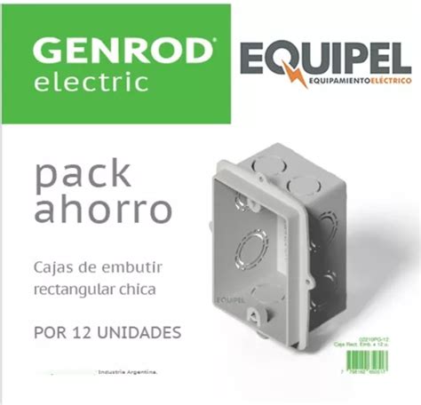 Cajas De Luz Plásticas Embutir Genrod Rectangular Pack 240u en venta en