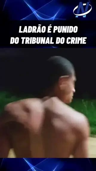 Ladr O Sendo Ripado Pelo Tribunal Do Crime No Distrito De Aracruz Es