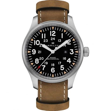 Hamilton Mens Khaki Field Military Inspired 50mm Mechanical Watch