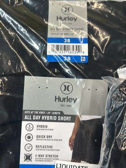 5 PAIRS OF HURLEY MENS SHORTS SIZE 38 Earl S Auction Company