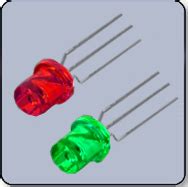 Mm Flat Top Green Red Led Milky Diffused Anode Lcled N Tglr D