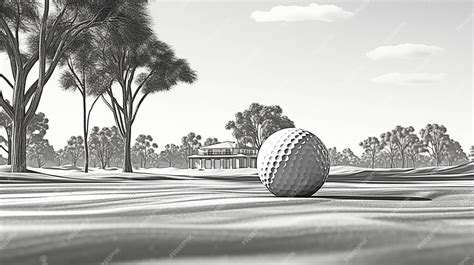 Premium AI Image | golf ball HD wallpaper photographic image