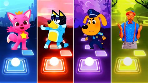 Pinkfong Hogi Vs Bluey Bingo Cartoon Vs Sheriff Labrador Vs Blippi