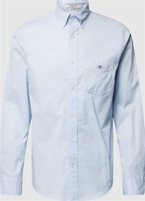 Gant Reg Poplin Shirt Bl Butikker Se Priser Nu