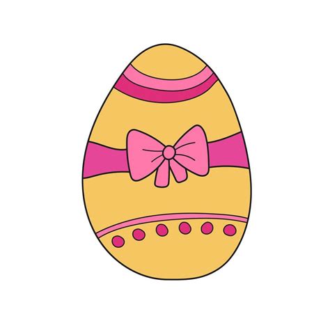 Simple Cartoon Icon Decoration Easter Egg 4597910 Vector Art At Vecteezy