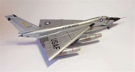 Model aircraft B-58 Hustler assembled from Italery aircraft model kit ...