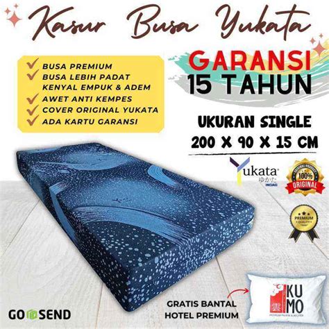 Jual 200x90x15 Kasur Busa Inoac Yukata Custom SINGLE Ukuran 200x90