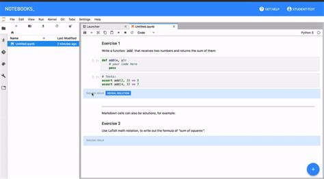 Jupyter Lab Visual Interactive Computing Environment