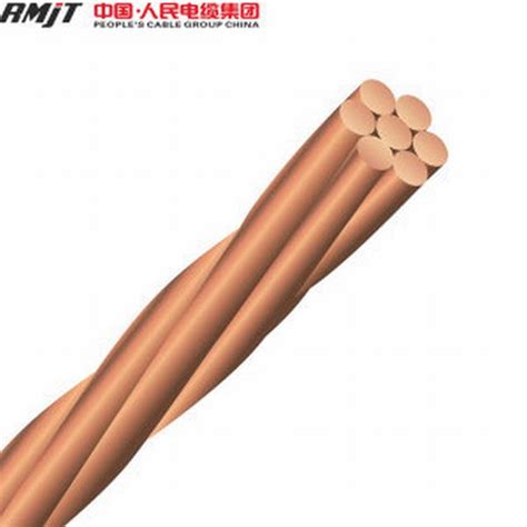 bare copper conductor hard drawn copper stranded ground wire jytopcable