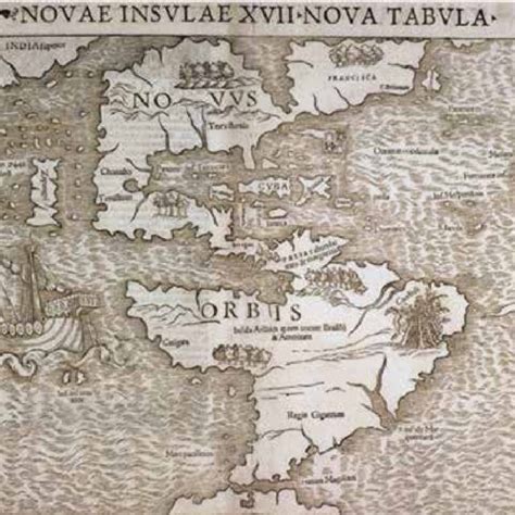 Sebastian M Nster Nova Insulae Xvii Nova Tabula Mapa Publicado En El