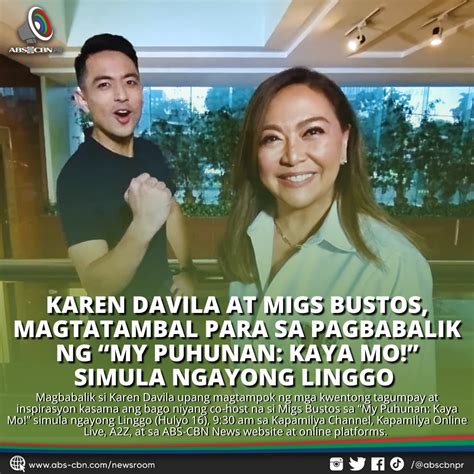 Karen Davila And Migs Bustos Team Up For Comeback Of My Puhunan Kaya