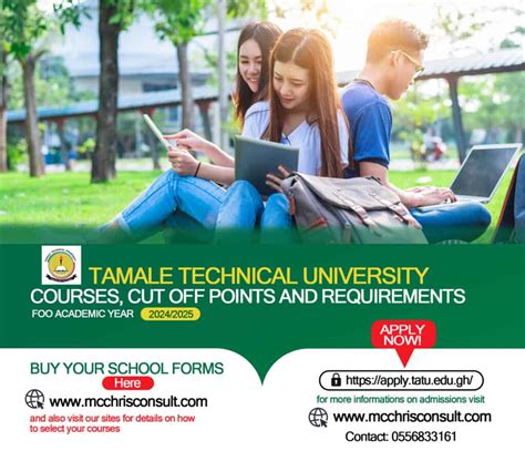 ACCRA TECHNICAL UNIVERSITY CUT OFF POINTS FOR THE 2024 2025 ACADEMIC