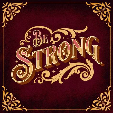 Be Strong - Motivational Poster Design Template — Customize it in Kittl