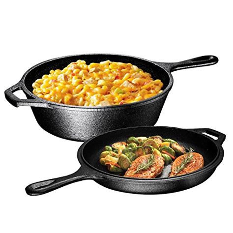 Ultimate Pre Seasoned In Cast Iron Combo Cooker By Bruntmor Best