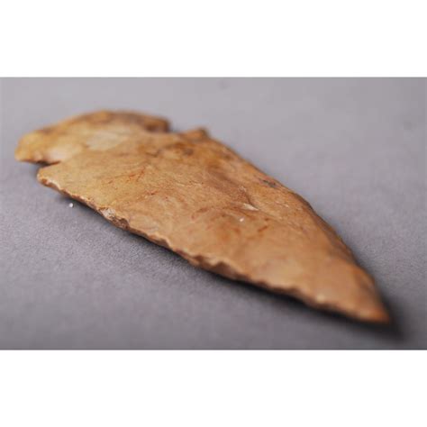 Native American Indian Artifact Brown Dovetail Arrowhead