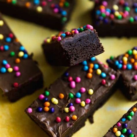 Fudgy Homemade Cosmic Brownies Frosting And Fettuccine