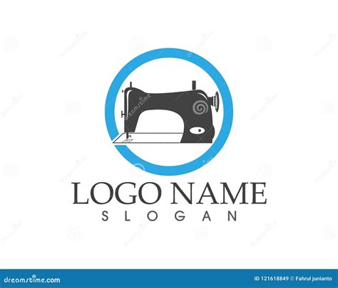 Sewing Machine Icon Logo Vector Template Stock Vector Illustration Of