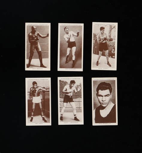 Churchman S Boxing Personalities Complete Set Of Cards With