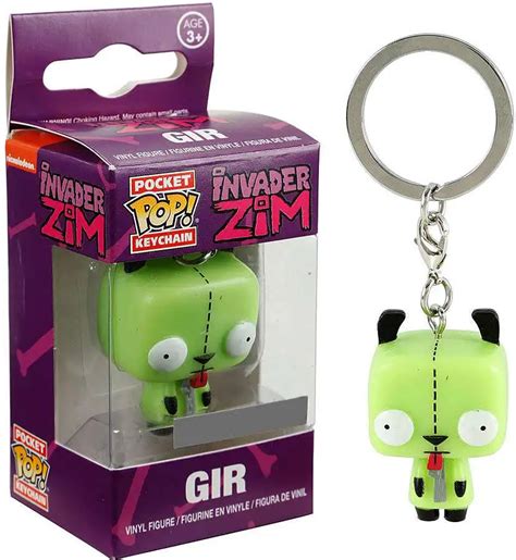 Funko Invader Zim Pocket Pop Gir Exclusive Keychain Toywiz