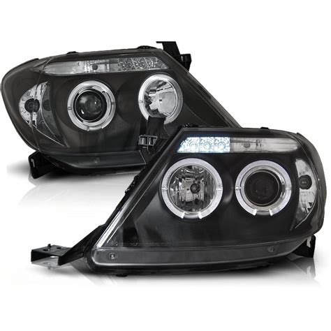 Scheinwerfer Angel Eyes Led Schwarz Passt F R Toyota Hilux Ab