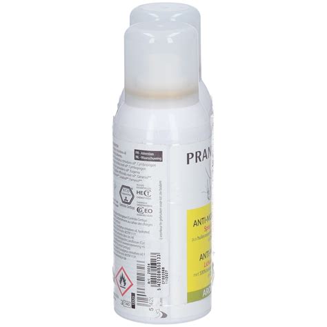 PRANAROM Spray Corporel Anti Moustiques Bio 2x75 Ml Redcare Pharmacie