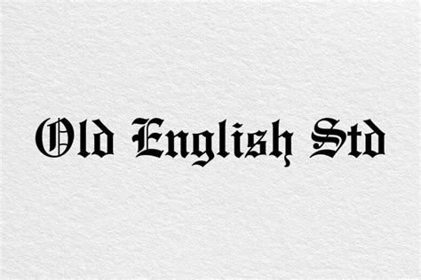 Old English Script Tattoo Font