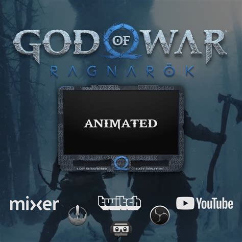 Animated God Of War Ragnarok Webcam Facecam Overlay Streaming Etsy