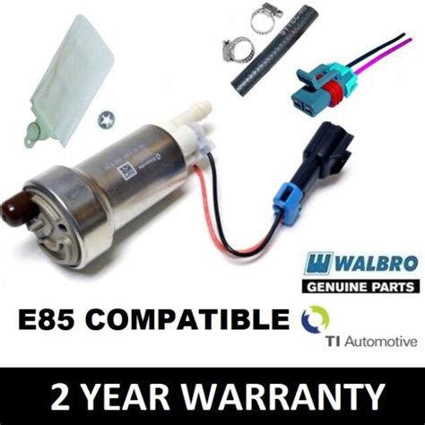 Genuine Walbro 450 LPH High Performance Fuel Pump Install Kit F90000267